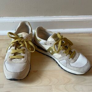 Saucony Shadow Gold and Cream Sneakers, women’s size 7.5